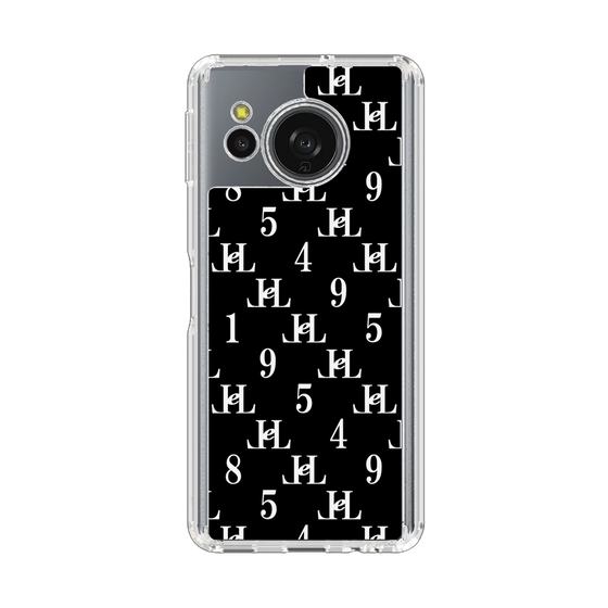 スリムプロテクションケース［ Chell classy - Monogram - Black ］
