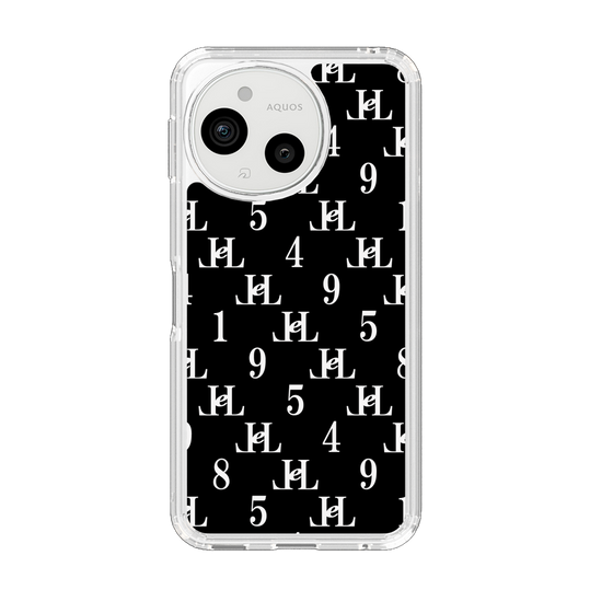 スリムプロテクションケース［ Chell classy - Monogram - Black ］