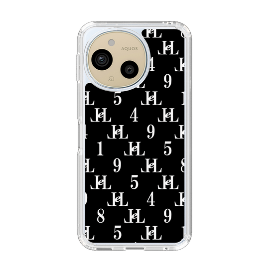 スリムプロテクションケース［ Chell classy - Monogram - Black ］