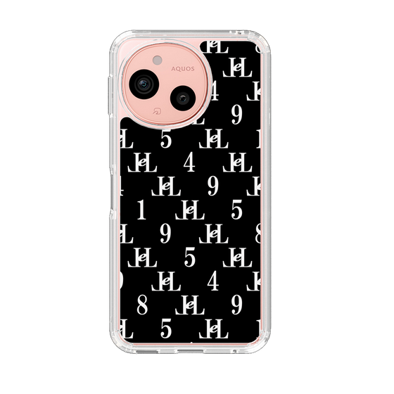 スリムプロテクションケース［ Chell classy - Monogram - Black ］