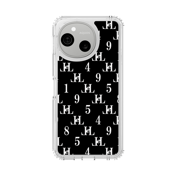 スリムプロテクションケース［ Chell classy - Monogram - Black ］