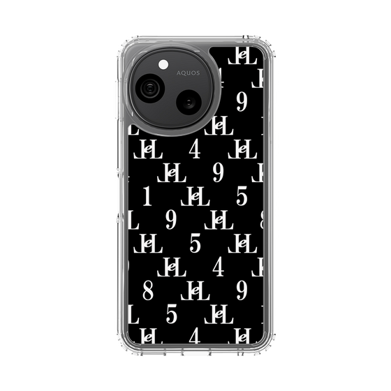 スリムプロテクションケース［ Chell classy - Monogram - Black ］