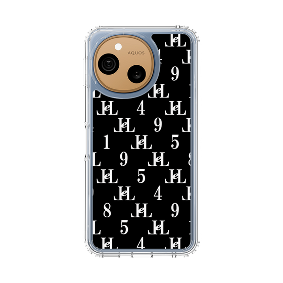 スリムプロテクションケース［ Chell classy - Monogram - Black ］