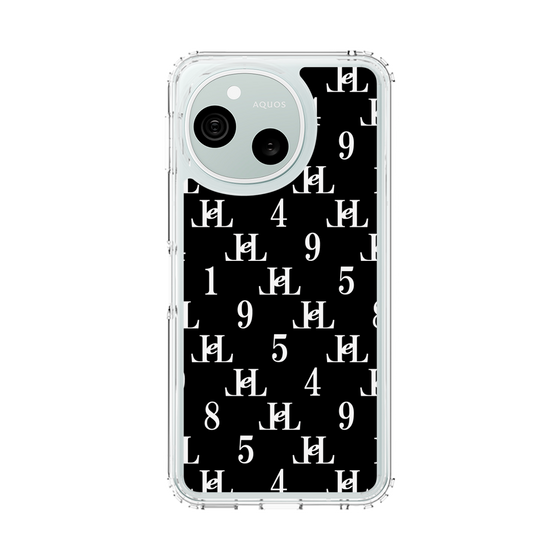 スリムプロテクションケース［ Chell classy - Monogram - Black ］