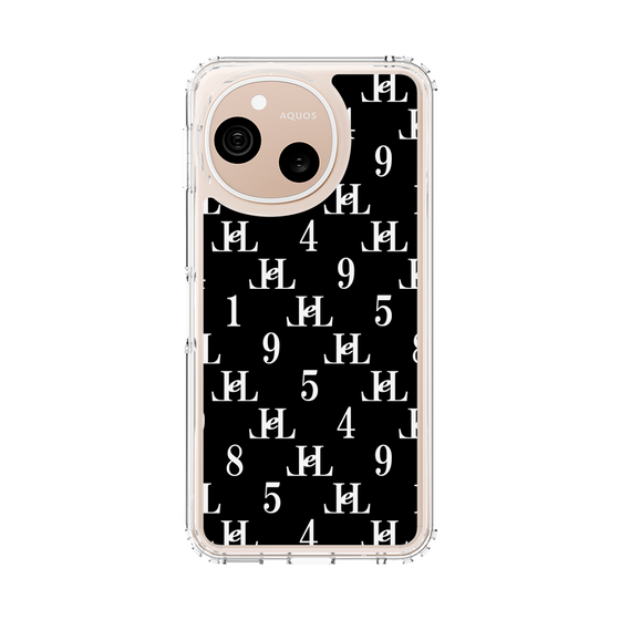 スリムプロテクションケース［ Chell classy - Monogram - Black ］