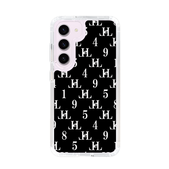 スリムプロテクションケース［ Chell classy - Monogram - Black ］