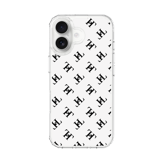 スリムプロテクションケース［ Chell classy - Logo - White ］