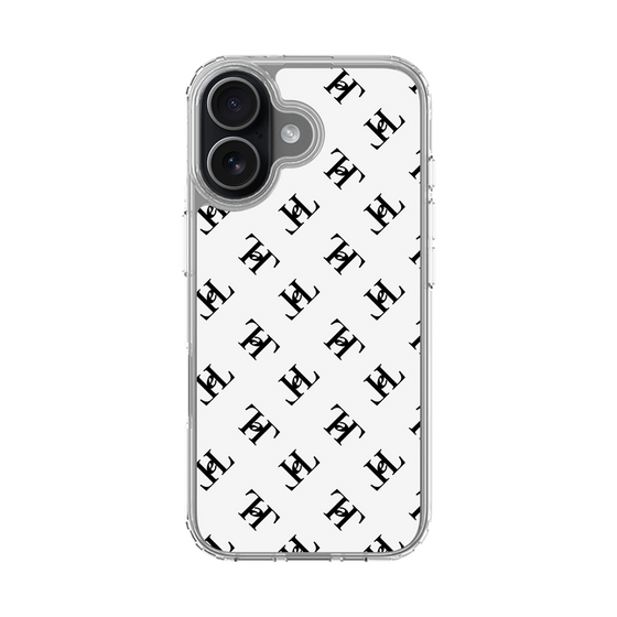 スリムプロテクションケース［ Chell classy - Logo - White ］