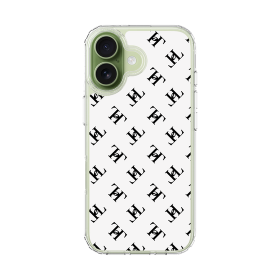 スリムプロテクションケース［ Chell classy - Logo - White ］