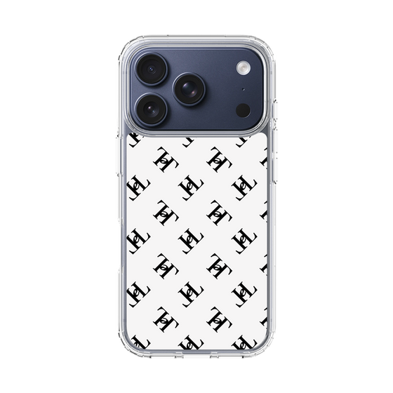 スリムプロテクションケース［ Chell classy - Logo - White ］