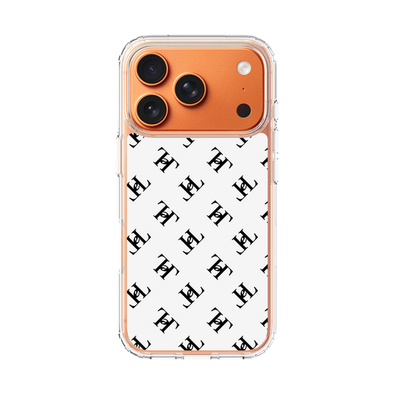 スリムプロテクションケース［ Chell classy - Logo - White ］