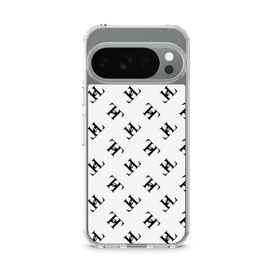 スリムプロテクションケース［ Chell classy - Logo - White ］
