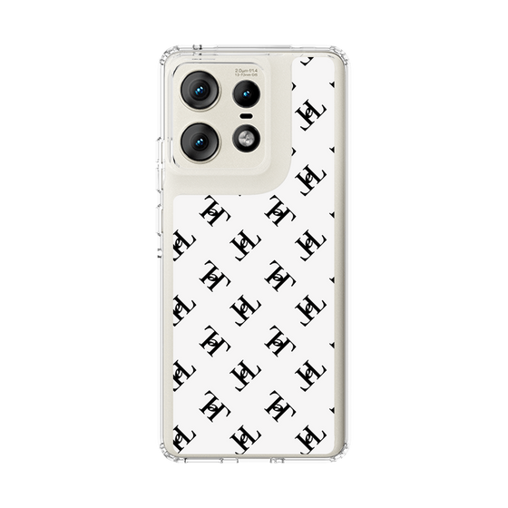 スリムプロテクションケース［ Chell classy - Logo - White ］
