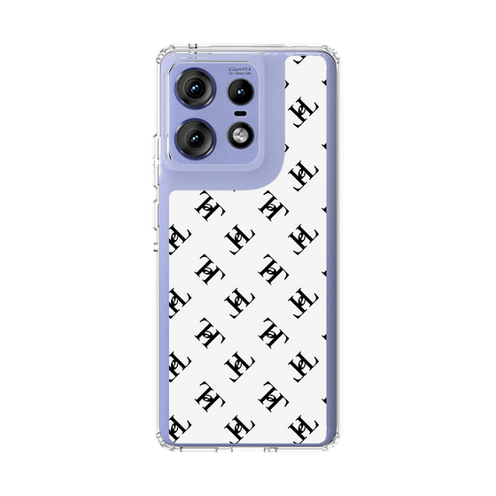 スリムプロテクションケース［ Chell classy - Logo - White ］
