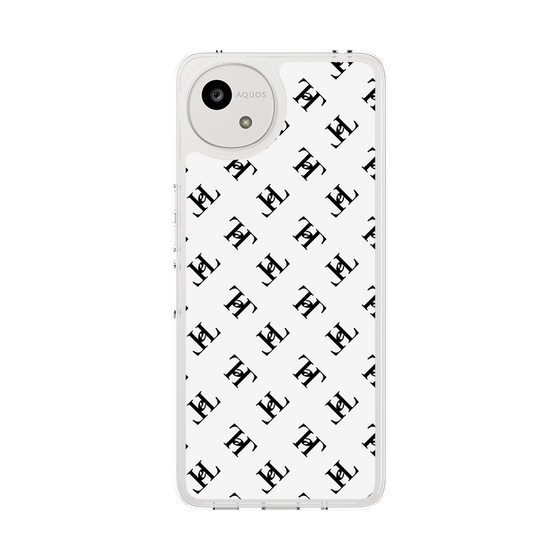 スリムプロテクションケース［ Chell classy - Logo - White ］