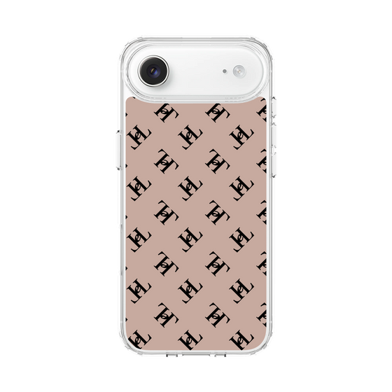 スリムプロテクションケース［ Chell classy - Logo - Beige ］