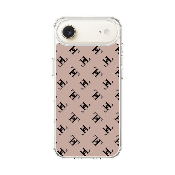 スリムプロテクションケース［ Chell classy - Logo - Beige ］