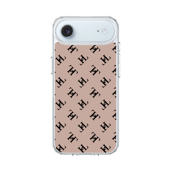 スリムプロテクションケース［ Chell classy - Logo - Beige ］