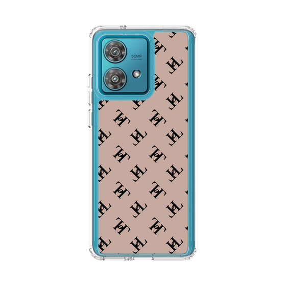 スリムプロテクションケース［ Chell classy - Logo - Beige ］