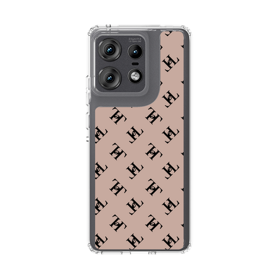 スリムプロテクションケース［ Chell classy - Logo - Beige ］