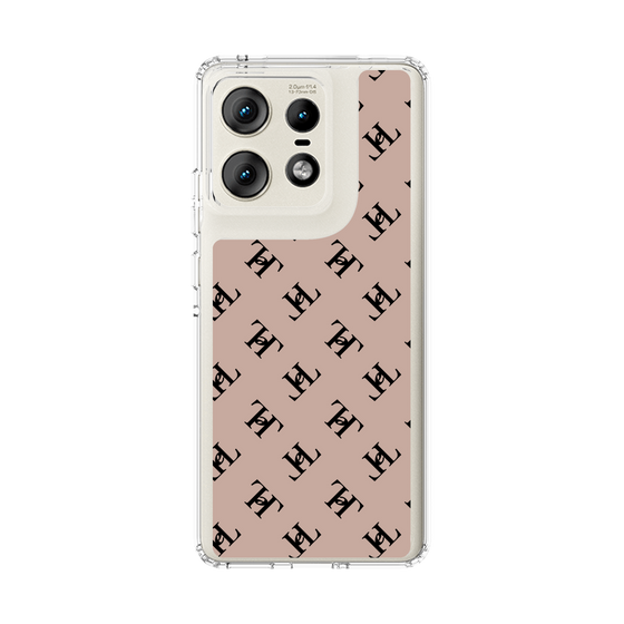 スリムプロテクションケース［ Chell classy - Logo - Beige ］
