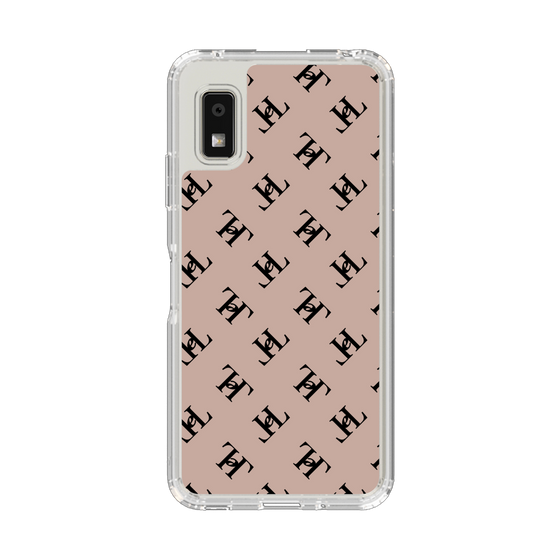 スリムプロテクションケース［ Chell classy - Logo - Beige ］