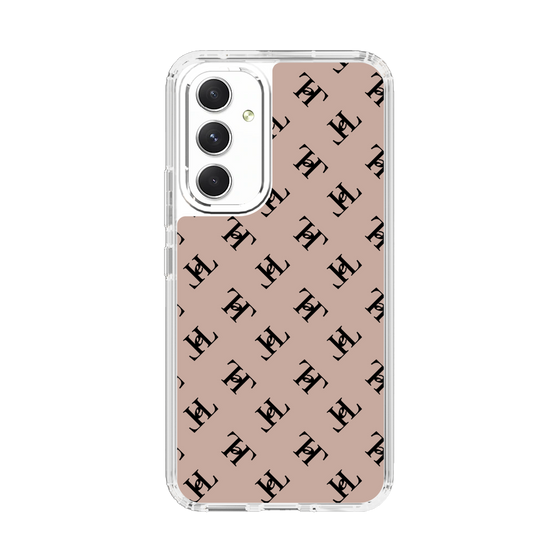 スリムプロテクションケース［ Chell classy - Logo - Beige ］