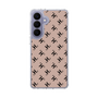 スリムプロテクションケース［ Chell classy - Logo - Beige ］