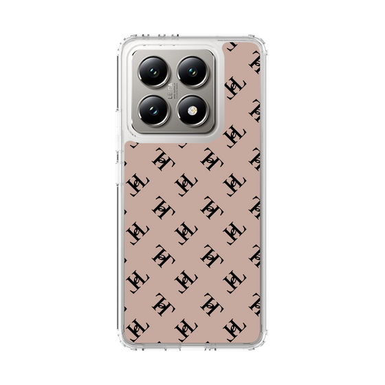 スリムプロテクションケース［ Chell classy - Logo - Beige ］