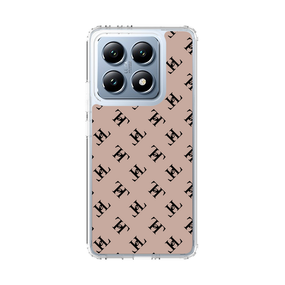 スリムプロテクションケース［ Chell classy - Logo - Beige ］