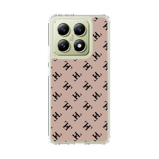 スリムプロテクションケース［ Chell classy - Logo - Beige ］