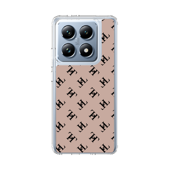 スリムプロテクションケース［ Chell classy - Logo - Beige ］