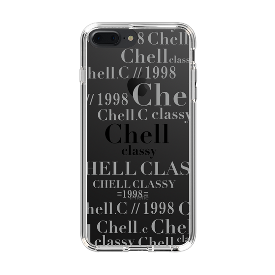 スリムプロテクションケース［ Chell classy - Logotype ］