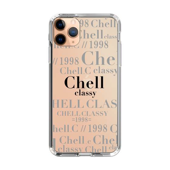 スリムプロテクションケース［ Chell classy - Logotype ］