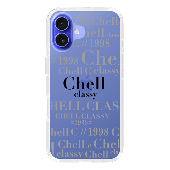 スリムプロテクションケース［ Chell classy - Logotype ］