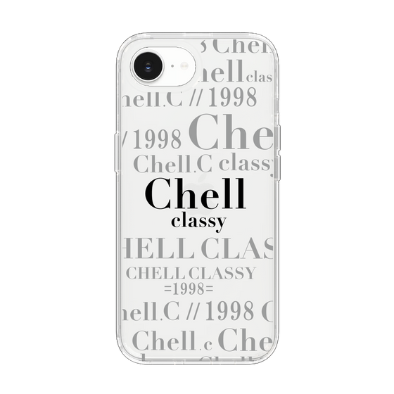 スリムプロテクションケース［ Chell classy - Logotype ］