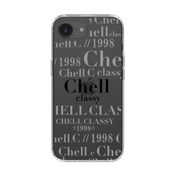 スリムプロテクションケース［ Chell classy - Logotype ］