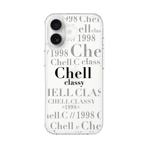 スリムプロテクションケース［ Chell classy - Logotype ］