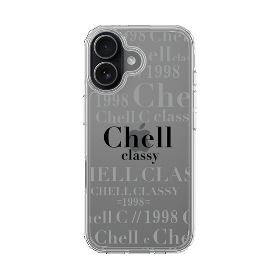 スリムプロテクションケース［ Chell classy - Logotype ］
