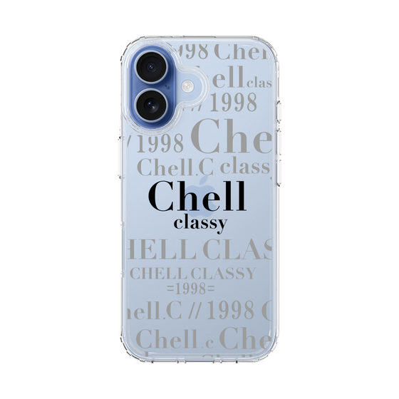 スリムプロテクションケース［ Chell classy - Logotype ］