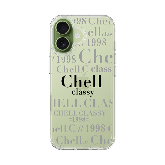 スリムプロテクションケース［ Chell classy - Logotype ］