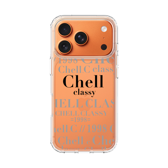 スリムプロテクションケース［ Chell classy - Logotype ］