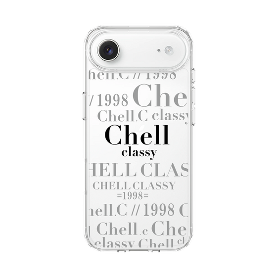 スリムプロテクションケース［ Chell classy - Logotype ］