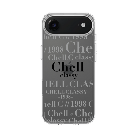 スリムプロテクションケース［ Chell classy - Logotype ］