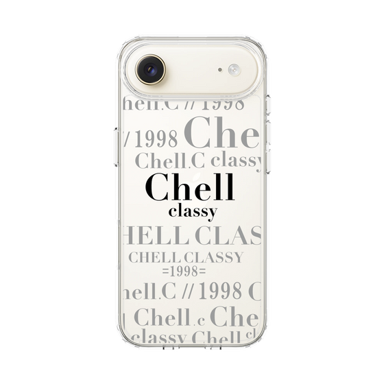 スリムプロテクションケース［ Chell classy - Logotype ］