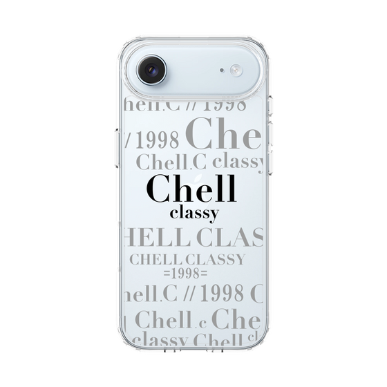 スリムプロテクションケース［ Chell classy - Logotype ］