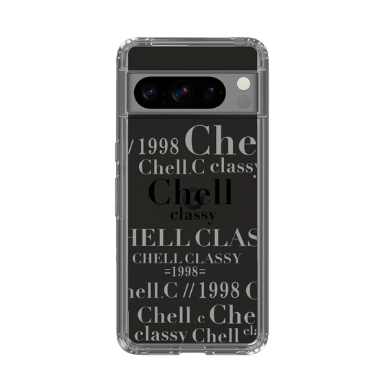 スリムプロテクションケース［ Chell classy - Logotype ］