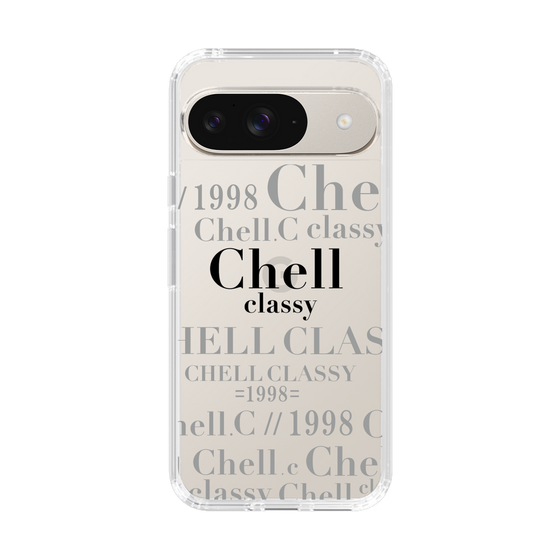 スリムプロテクションケース［ Chell classy - Logotype ］