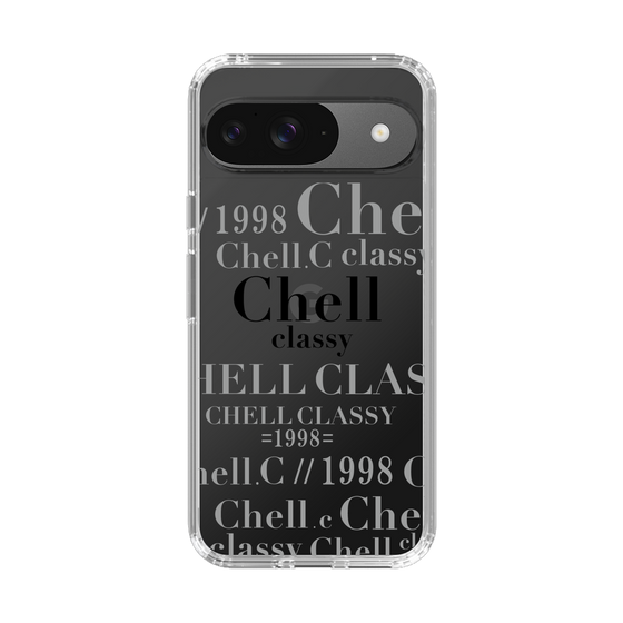 スリムプロテクションケース［ Chell classy - Logotype ］