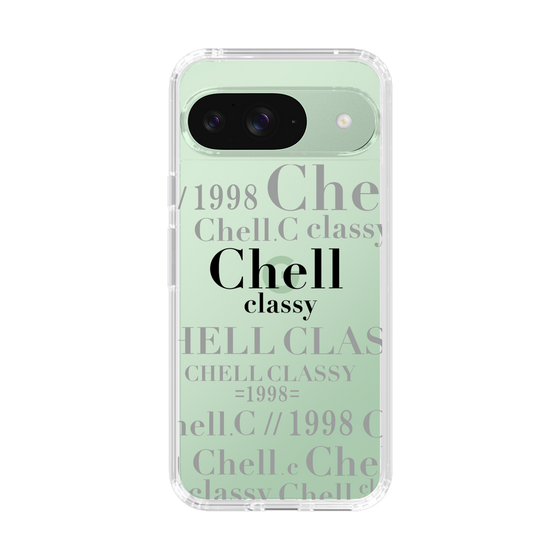 スリムプロテクションケース［ Chell classy - Logotype ］